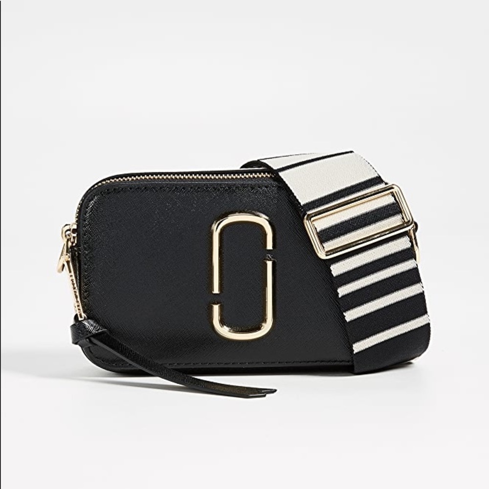 The Marc Jacobs Snapshot Camera Bag Black Gold NEW